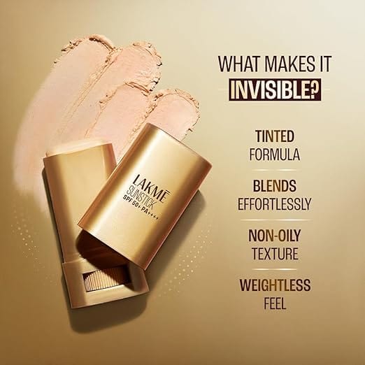 Lakme - 9 To 5 Sun Expert Invisible Sunstick Spf 50+ PA++++ (18g)