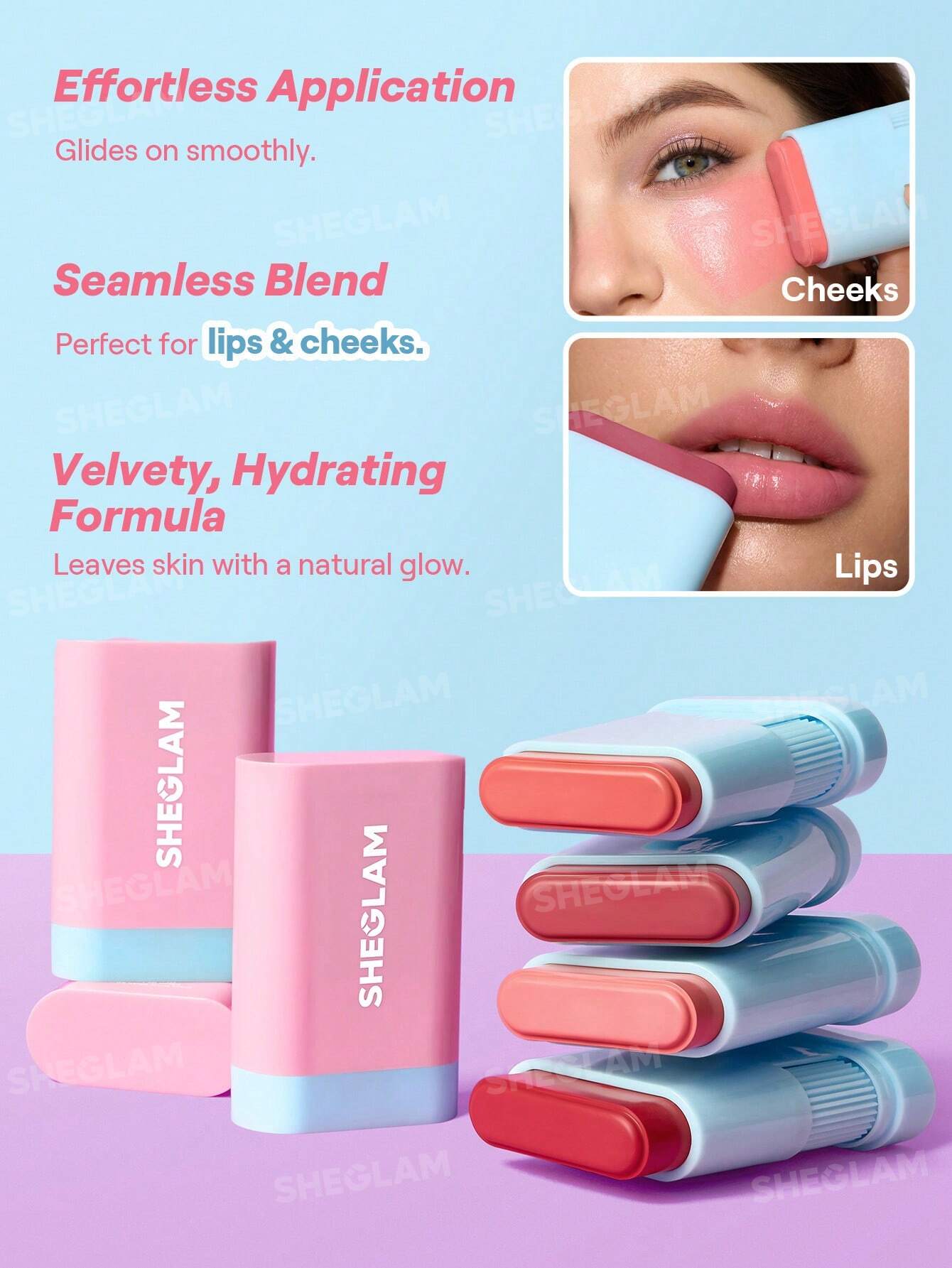 Sheglam - Glass Glow Blush Stick (15g)