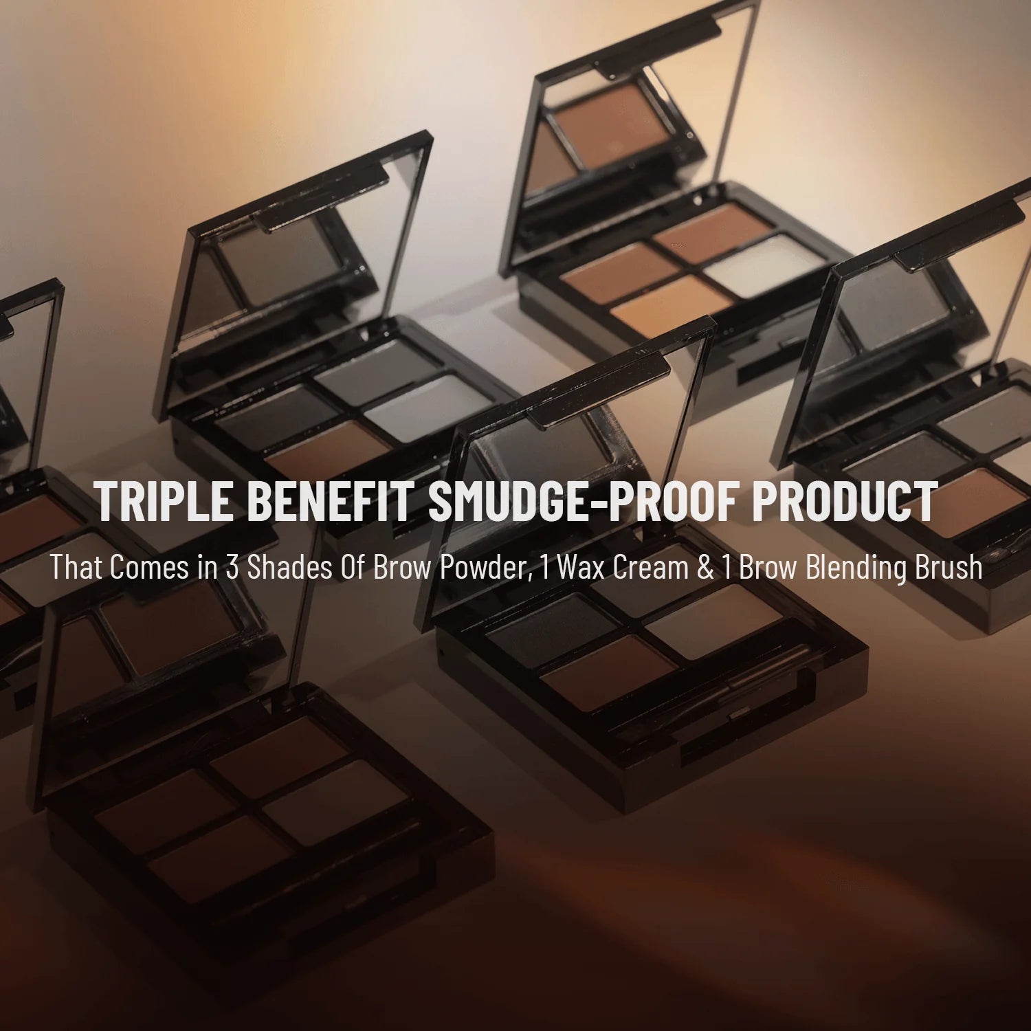 Swiss Beauty - Shape My Brows 3 Brows Powder + 1 Wax Cream