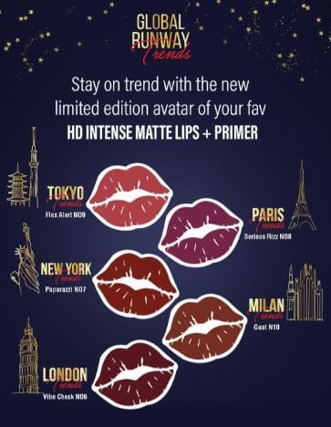 Faces - Ultime Pro HD Matte Lips+Primer Global Runway