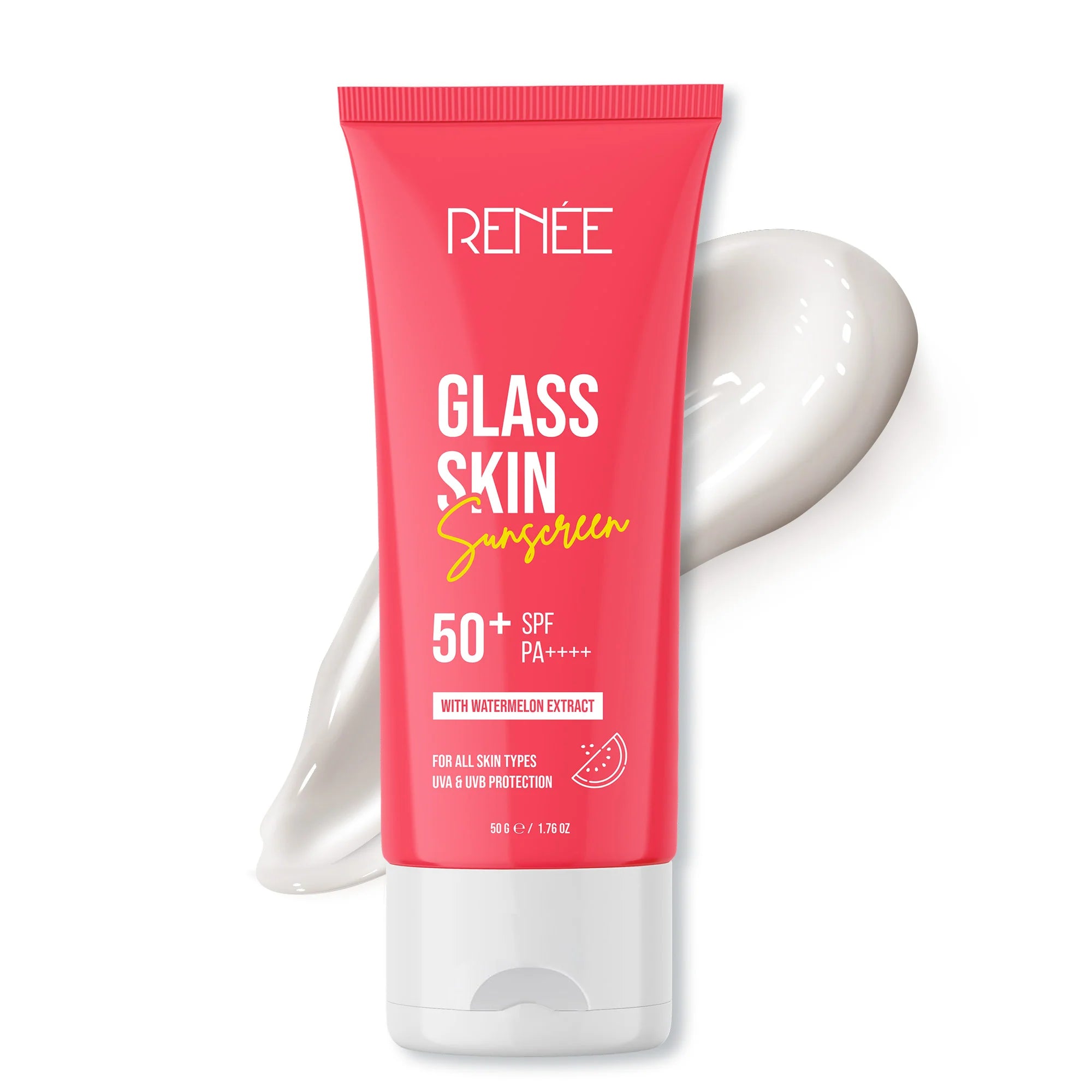 Renee - Glass Skin Sunscreen 50+ SPF With Watermelon Extract (50g)