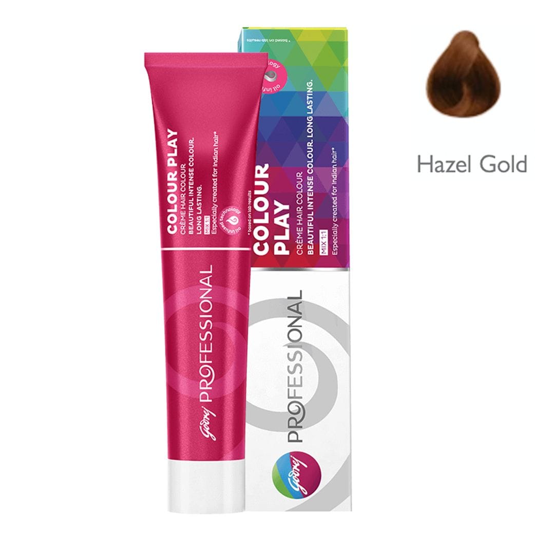 Godrej Professional - Colour Play Cream (Hair Color – Hazel Gold) - 70g
