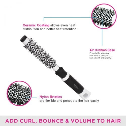 Vega - Hot Curl Brush - Super Small - (H1-PRSN)