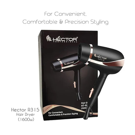 HECTOR PROFESSIONAL  HAIR DRYER -1600 WATT (1 YEAR GUARANTY)