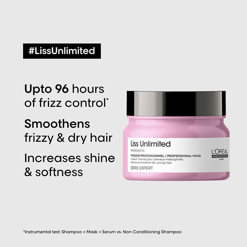 Loreal - Professionnel Liss Unlimited Hair Mask For Frizz Control (250g)