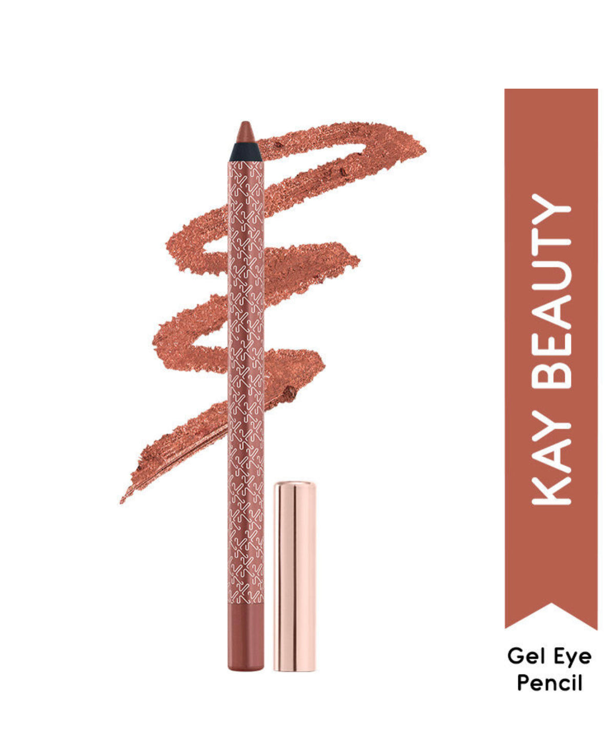 Kay Beauty Gel Formula Waterproof All Day Wear Effortless Glide Ink Artist Gel Kajal 1.2gm Rose Gold