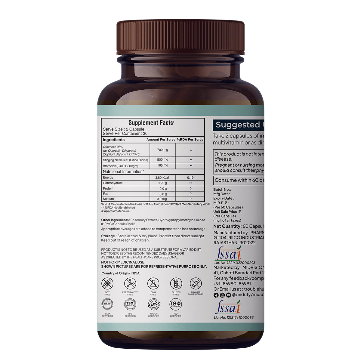 Miduty Immune Shield | Quercetin 95%