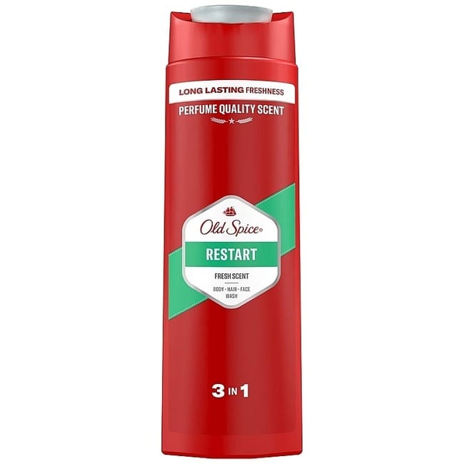 Old Spice - Restart Fresh Scent 3 In 1 Body , Hair , Face Wash (400ML)