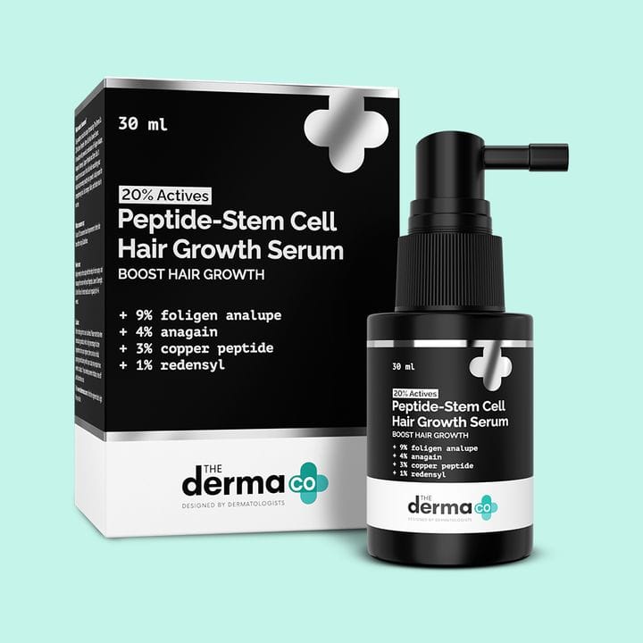The Derma - Peptide - Stem Cell Hair Growth Serum Boosts Hair Growth (30ML)