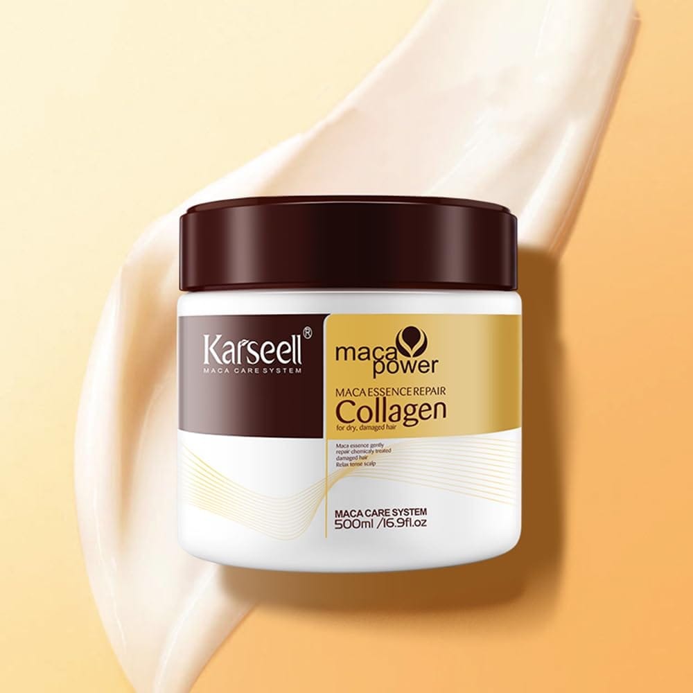Karseell - Collagen Hair Mask - Deep Repair Conditioning & Hydration (500mL) - BEAUTY BRATS