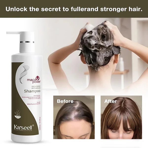 Karseell - Maca Power Anti - Hair Loss Shampoo (500ML) - BEAUTY BRATS
