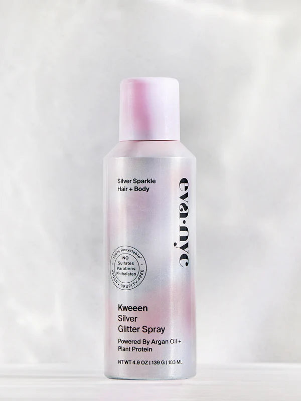 Kweeen Silver Glitter Spray 183 ML