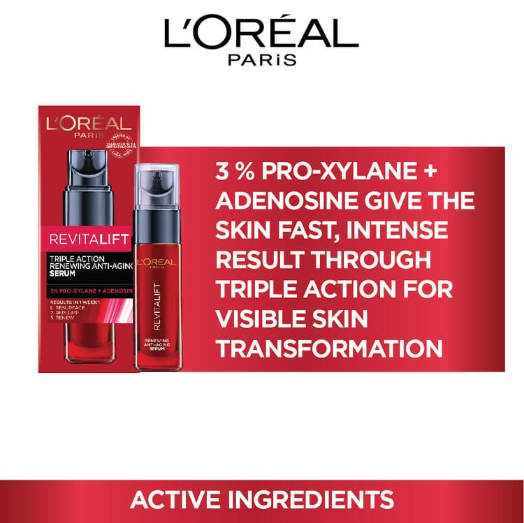 Loreal Paris - Triple Action Renewing Anti-Aging Serum (30mL)