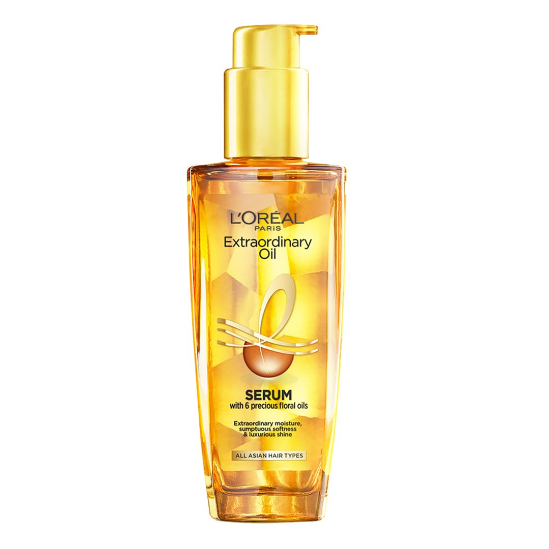 L'Oréal Paris Extraordinary Oil Miracle Hair Serum, Intense Nourishment, Up to 6x more Shine, up to 230° heat protection, suitable for all hair types, 100ml - BEAUTY BRATS