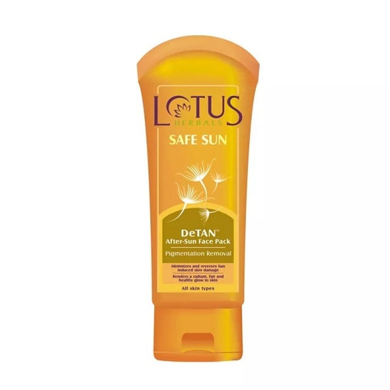 Lotus Herbals - Safe Sun Detan After-Sun Face Pack (100gm)