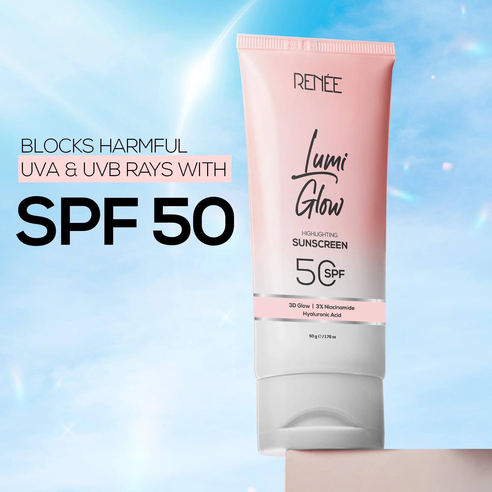 Renee - Lumi Glow Highlighting Sunscreen 50 SPF (50g)