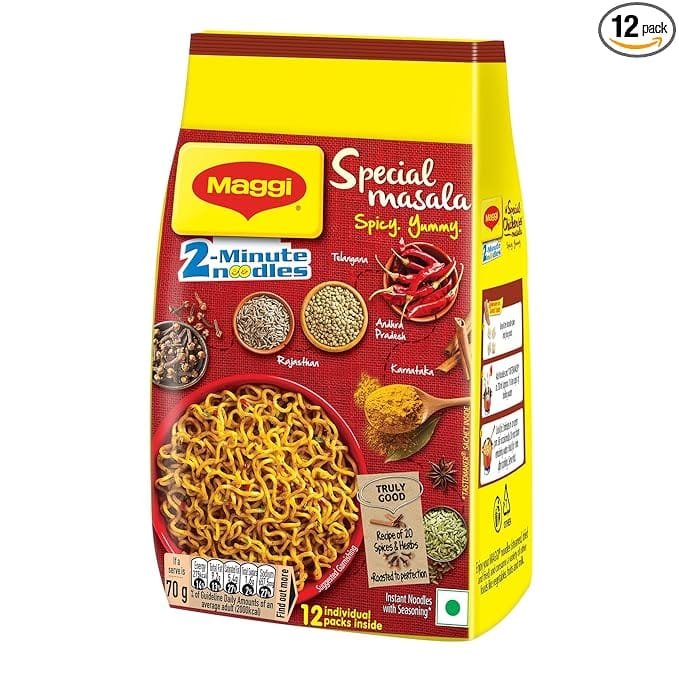 MAGGI 2-Minute Masala Noodles pack of 12