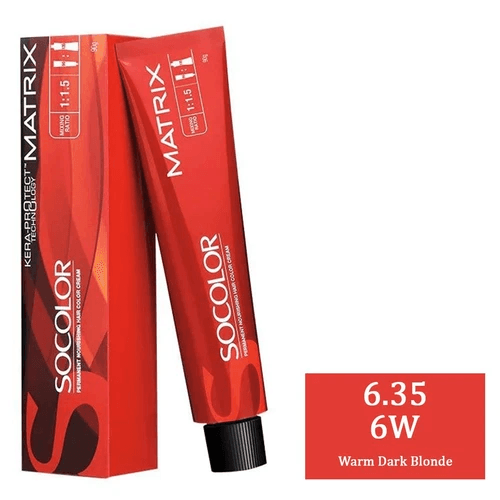 Matrix - 6.35 6W (Warm Dark Blonde) (90g) SOCOLOR Hair color - BEAUTY BRATS