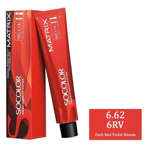 Matrix - 6.62 6RV (Dark Red Violet Blonde) SOCOLOR Hair Color (90g) - BEAUTY BRATS