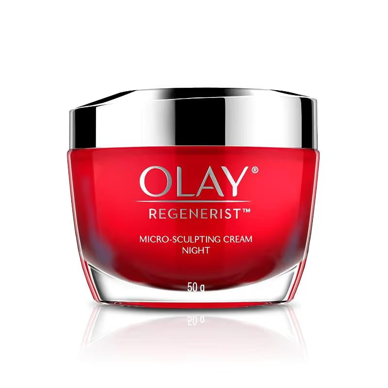 Olay Regenerist Micro Sculpting Night Cream For Plump & Bouncy Skin With Hyaluronic Acid (50g )