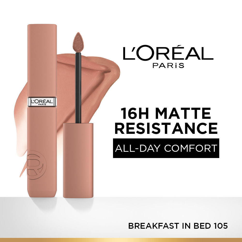 Loreal Paris Makeup L'Oreal Paris Infallible Matte Resistance Liquid Lipstick (5g) 601 Worth It