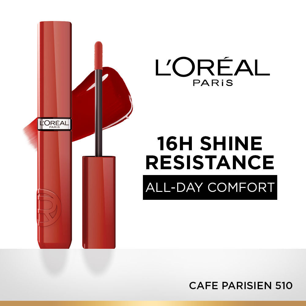 Loreal Paris Makeup L'Oreal Paris Infallible Laque Resistance Liquid Lipstick, 16H Lacquer Shine 4ml 550 Noir Cherry