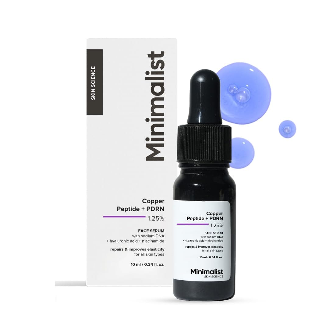 Minimalist - Copper Peptide + PDRN 1.25% Face Serum (10ML) - BEAUTY BRATS
