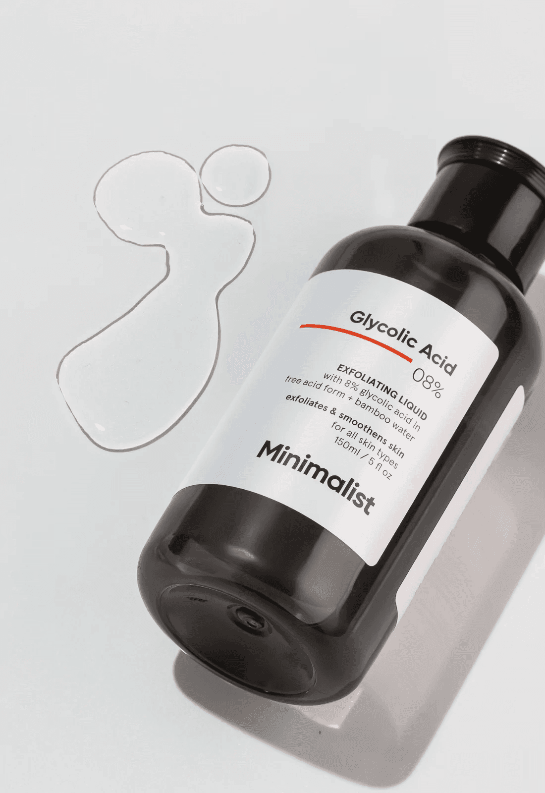 MINIMALIST - Glycolic Acid 08% Exfoliating Liquid (150mL) - BEAUTY BRATS
