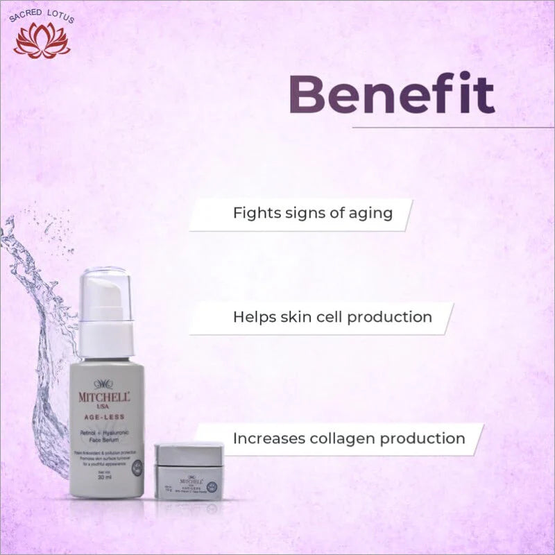 MITCHELL USA Ageless Vitamin A1 & HA + Vitamin C Regimen (Serum + Powder)