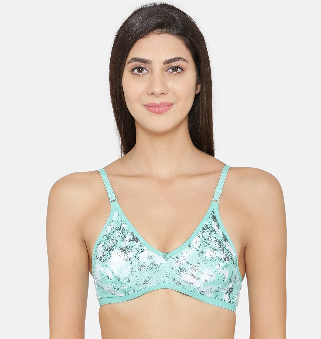 Abelino Green Non-Wired Non Padded Full Coverage Bra (30B) · 30B