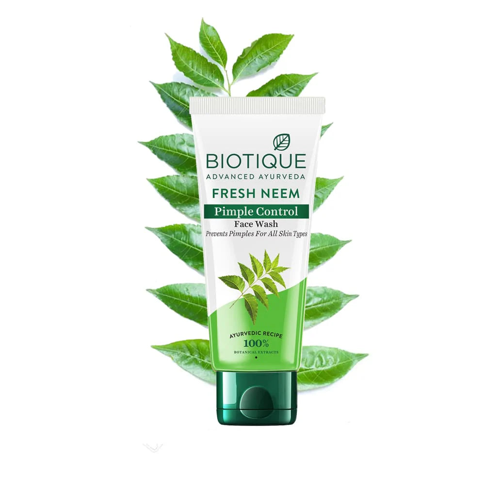 Biotique - Fresh Neem Pimple Control Foaming Face Wash (150ml) - Beauty ...
