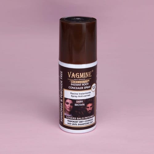 Vagmine - Instant Root Concealer Spray (Dark Brown) Hair Spray (100ml)