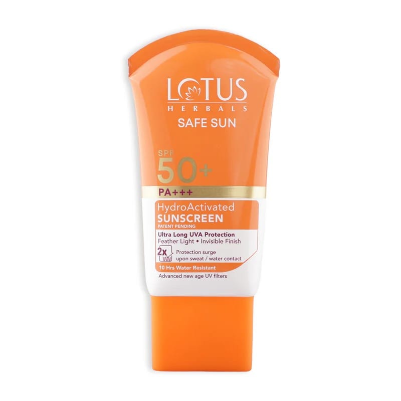 Lotus Herbals - Safe Sun Spf 50 PA+++ Hydro Activated Sunscreen (50ML)