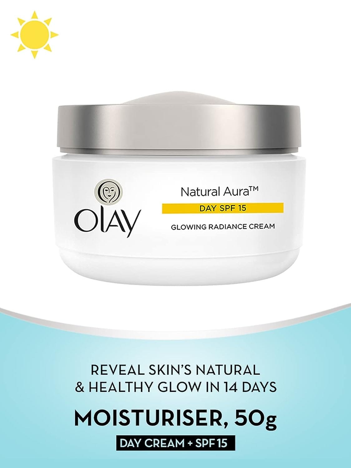Olay - Natural Aura Spf 15 Glow Radiance Cream (50g) - BEAUTY BRATS