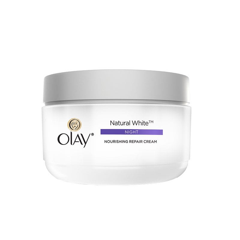 Olay - Natural White 7 IN ONE Nourishing Night Repair Cream (50gm) - BEAUTY BRATS