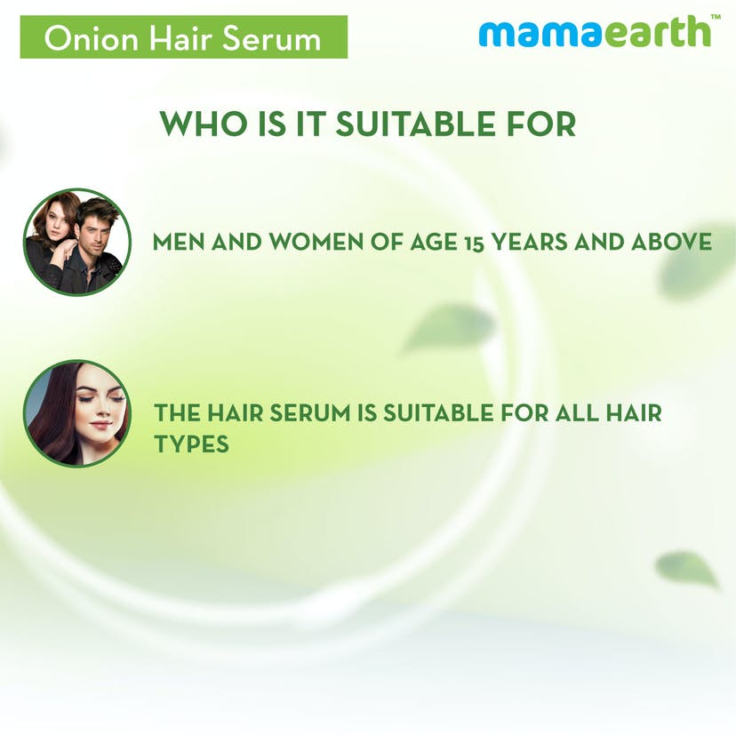 Mamaearth Onion Hair Serum with Onion & Biotin for Strong, Frizz-Free Hair (100mL)