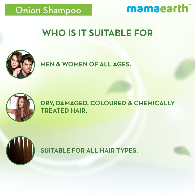 Mamaearth Onion Shampoo for Hair Growth and Hair Fall Control with Onion Oil and Plant Keratin (400mL)