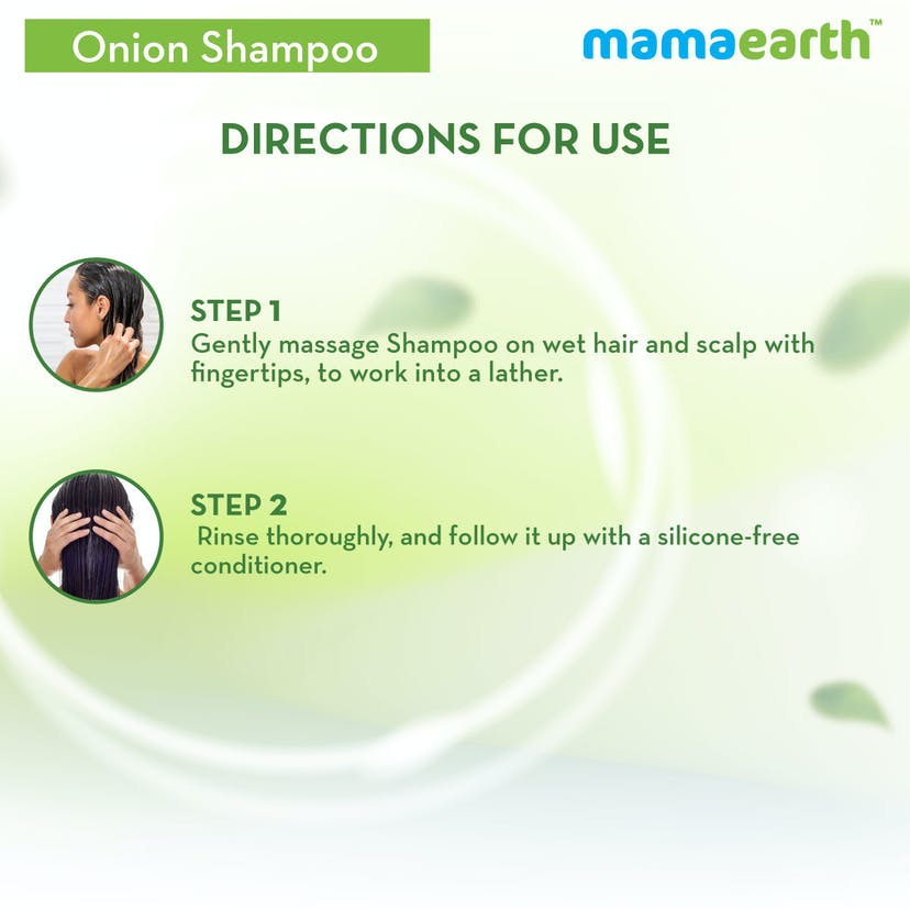 Mamaearth Onion Shampoo for Hair Growth and Hair Fall Control with Onion Oil and Plant Keratin (400mL)