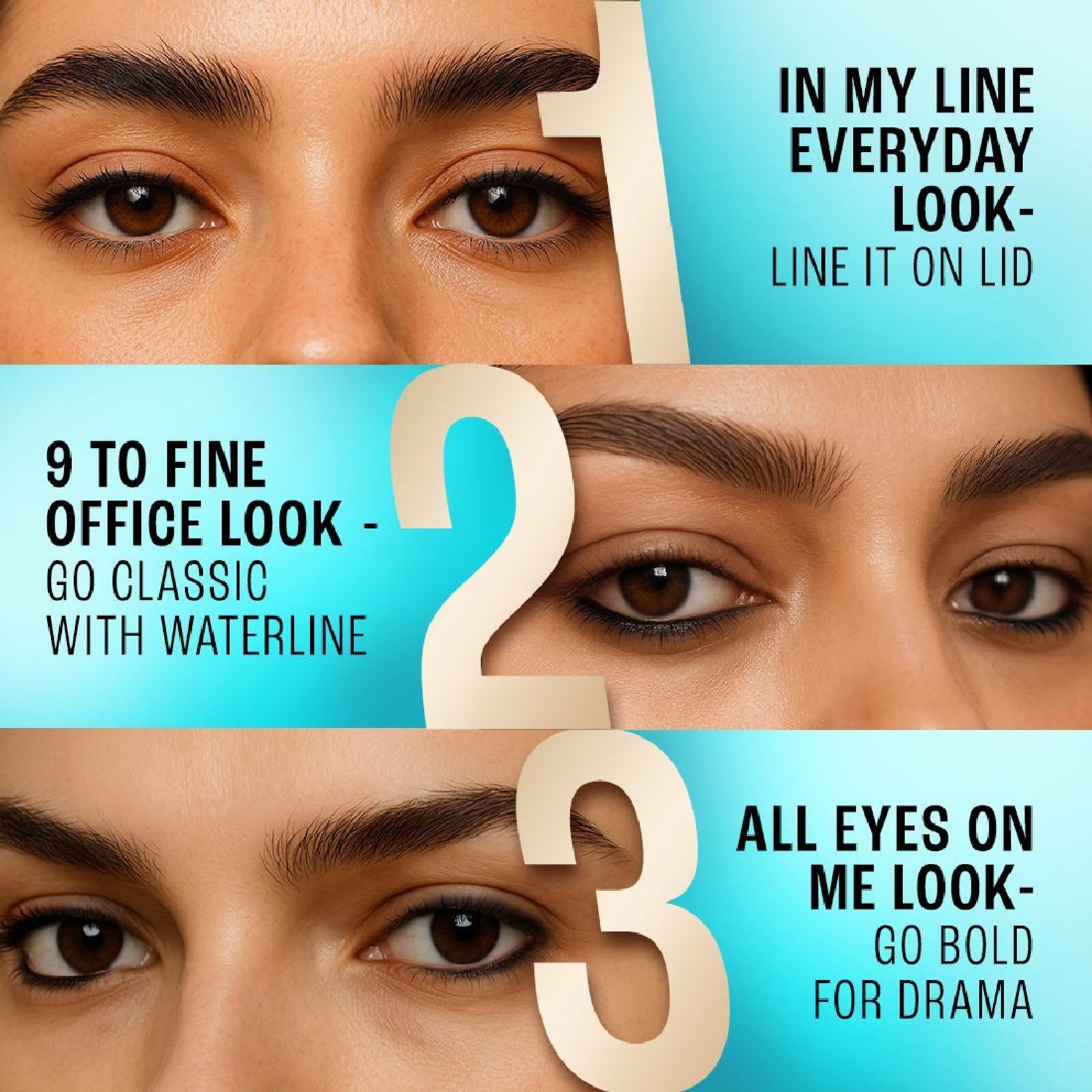 Lakme 9to5 Set of 2 Eyeconic Kajal Matte Finish & Lasts upto 24hrs 0.35g Each - Deep Black