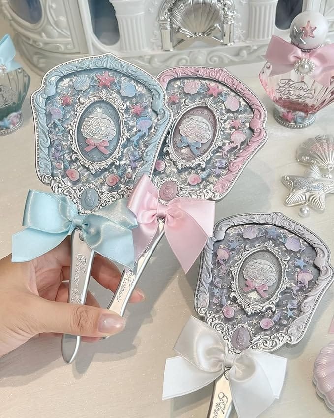 Flower Knows - Shell'S Jewels Collection Hand Mirror (Pink Seashell)