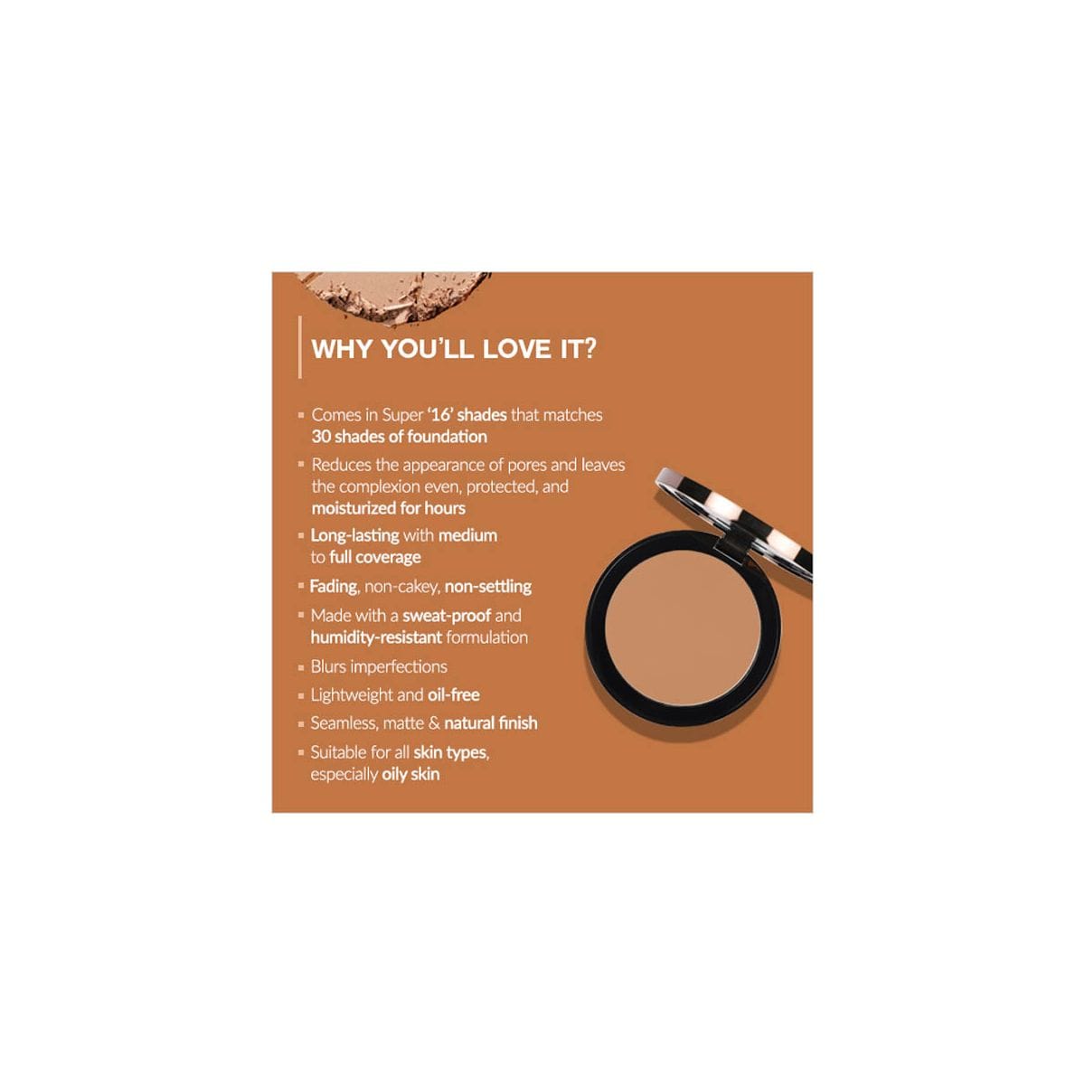 Colorbar - 24HRS WEAR WEIGHTLESS POWDER FOUNDATION
