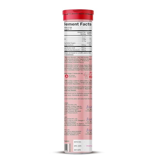 Plix - Apple Cider Vinegar Daily Fizzy To Help Manage Metabolism (Pack Of 4 Tubes) - BEAUTY BRATS