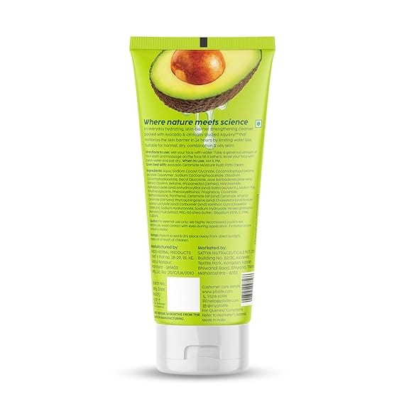 Plix - Avocado Ceramide Moisture Rush Juicy Cleanser (100Ml) - BEAUTY BRATS