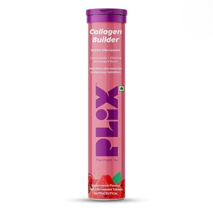 Plix - Collagen Builder Bubbly Effervescent Watermelon Flavour (15N) - BEAUTY BRATS