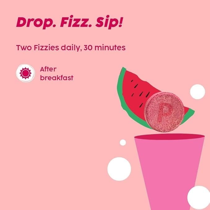 Plix - Collagen Builder Bubbly Effervescent Watermelon Flavour (15N) - BEAUTY BRATS
