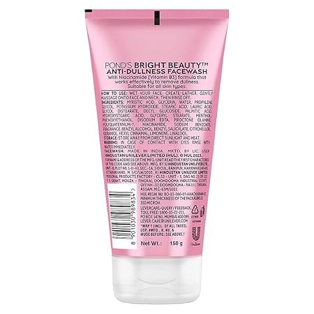 POND'S - Bright Beauty Anti - Dullness & Brightening Facewash With Niacinamide (200g) - BEAUTY BRATS