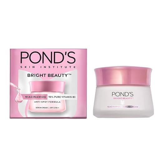 Pond's - Bright Beauty Niacinamide 98% Pure Vitamin B3 Anit Spot Formula Serum Cream Spf 15 PA++ (50g) - BEAUTY BRATS
