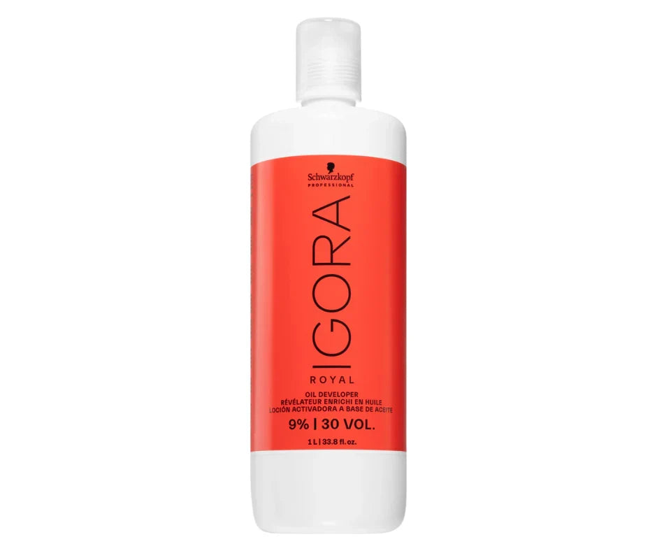 SCHWARZKOPF PROFESSIONAL IGORA ROYAL HAIR COLOR SCHWARZKOPF IGORA 9% OIL DEVELOPER 30VOL 1000ml