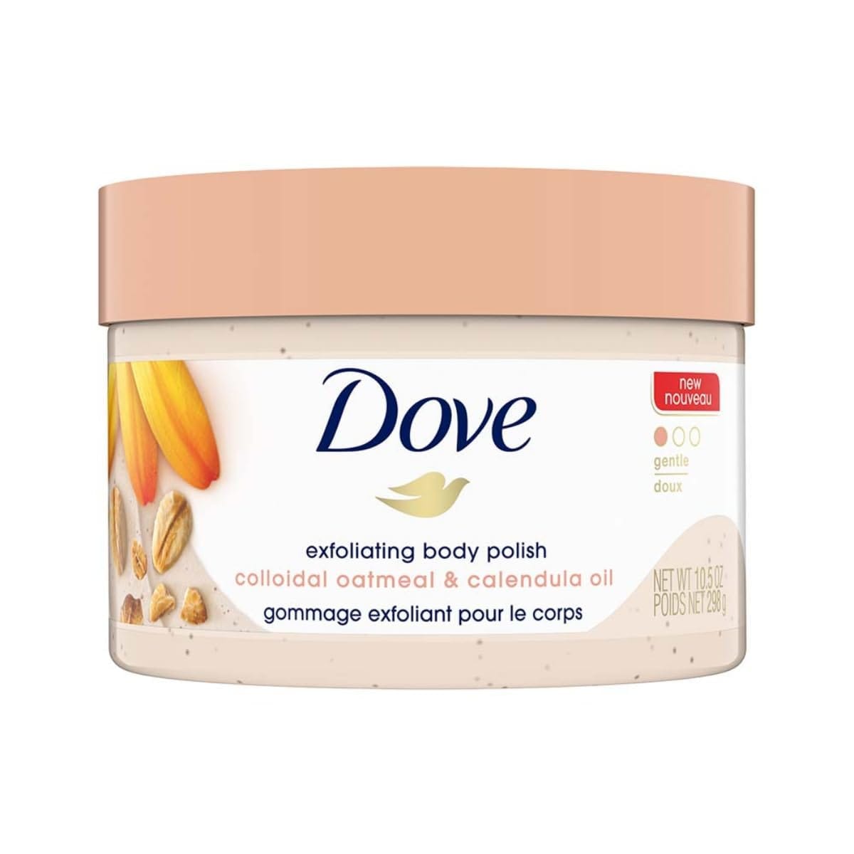 Dove - Exfoliating Body Polish Colloidal Oatmeal & Calendula Oil (298g)
