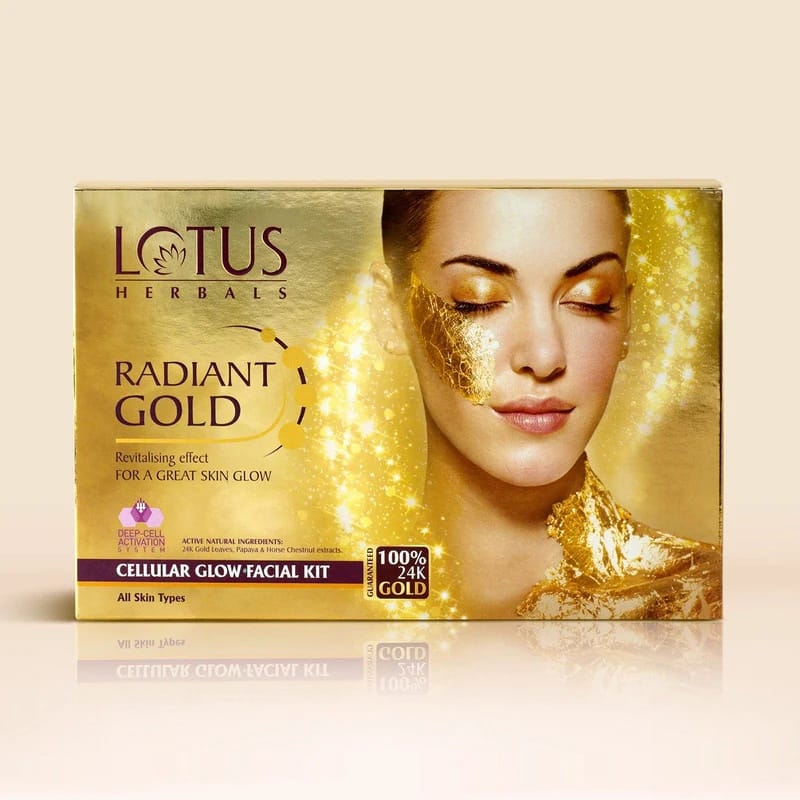 Lotus Herbals - Radiant Gold Cellular Glow Facial Kit